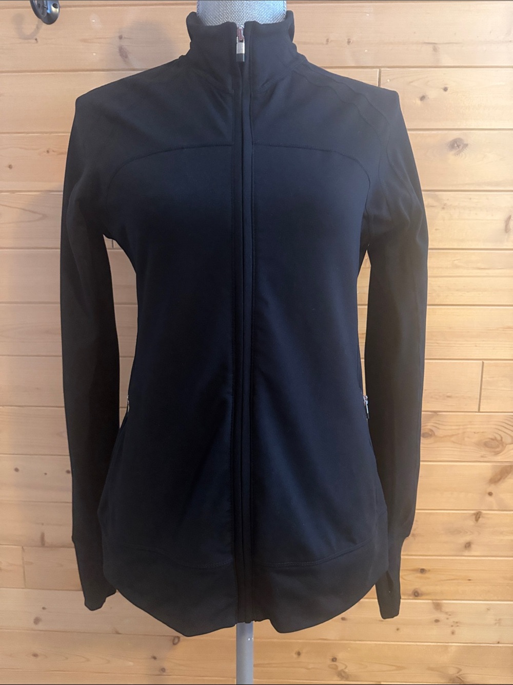 Women’s GAP Black Full-Zip Athletic Jacket Sz S